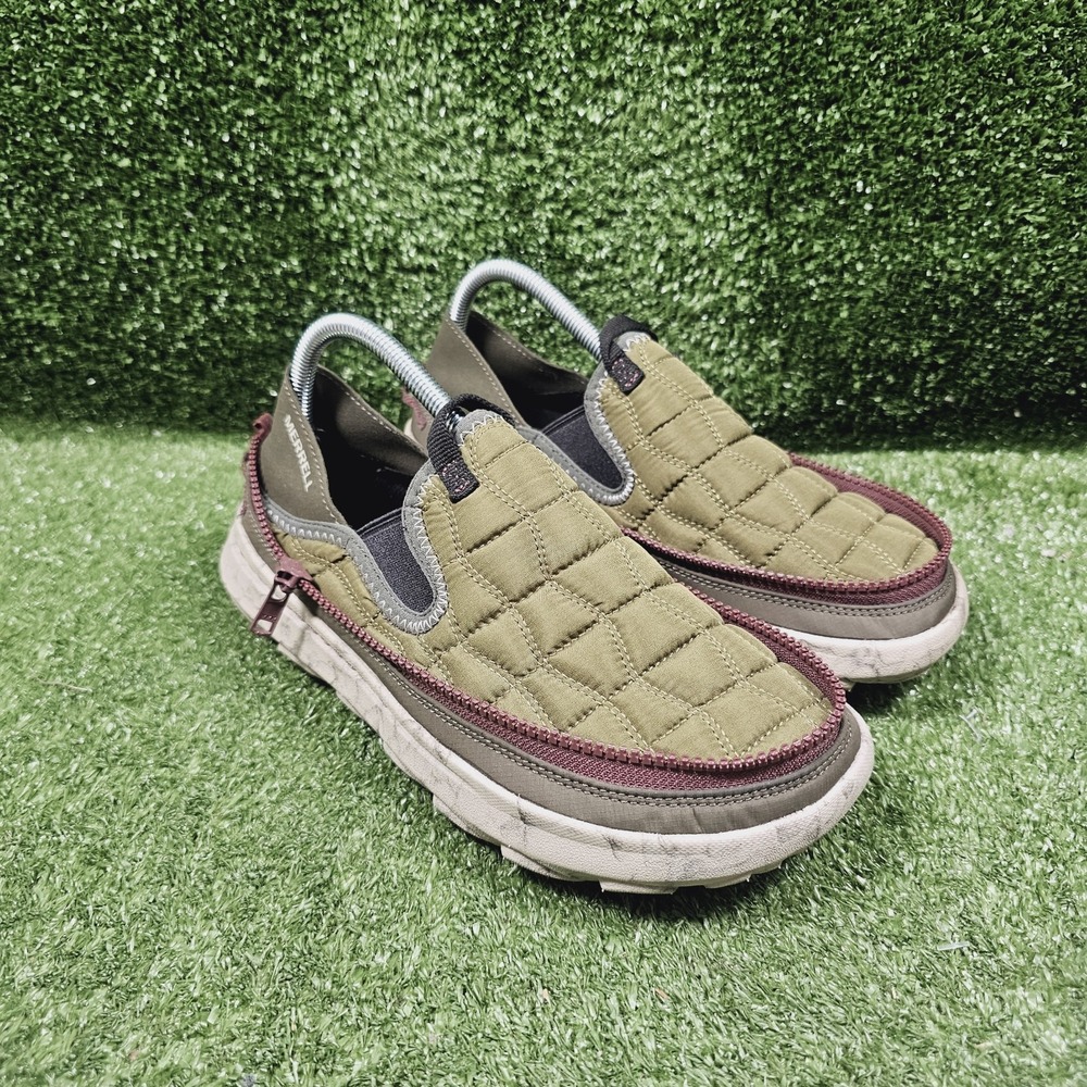 Merrell Hut Moc 2 Packable Avocado Zip Off Nylon Slip-On Shoes Womens Size 9